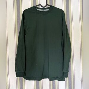 lululemon Legacy Green Heavyweight Cotton Long Sleeve